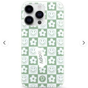 Groovy sage checkered Loopy case for iPhone 13 Pro